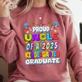 Proud UNCLE Of a 2025 Kindergarten Graduate Graduation Comfort Colors Sweatshirt Crimson