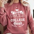Proud Uncle Of a College Grad 2019 Family Graduation Shirt Comfort Colors Sweatshirt Crimson