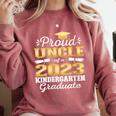 Proud Uncle Of Kindergarten Graduate 2023 Graduation Uncle Comfort Colors Sweatshirt Crimson