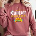 Psychology Degree Graduation Senior Celebration Grad Party Comfort Colors Sweatshirt Crimson