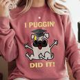 I Puggin' Did It Best Men Women Graduation T-Shirt Comfort Colors Sweatshirt Crimson