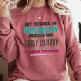 Qualified Psychologist PhD PsyD Shirt Graduation Comfort Colors Sweatshirt Crimson