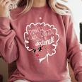 Queen PhD Doctorate Degree Graduation PsyD EdD Comfort Colors Sweatshirt Crimson