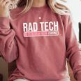 Rad Tech Loading Future Radiology Student Graduation Comfort Colors Sweatshirt Crimson