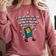 If You Can Read This Gamer Humor Gaming Introvert Comfort Colors Sweatshirt Crimson