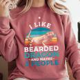 Retro Bearded Dragon Introvert For Lizard Lovers Comfort Colors Sweatshirt Crimson Retro Bearded Dragon Introvert For Lizard Lovers Comfort Colors Sweatshirt Crimson