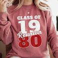 Reunion 1980 Class Of 1980 Reunion 80 Graduation 1980 Comfort Colors Sweatshirt Crimson