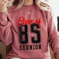 Reunion 1985 Matching Graduation High School Class Of 1985 Comfort Colors Sweatshirt Crimson