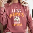 I Like Rhinos And Maybe 3 People Introvert Animal Comfort Colors Sweatshirt Crimson I Like Rhinos And Maybe 3 People Introvert Animal Comfort Colors Sweatshirt Crimson