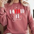 RN Nursing Student Graduation EaRNed It Comfort Colors Sweatshirt Crimson