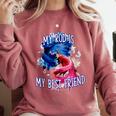 My Rod Is My Best Friend Introvert Fishing Antisocial Comfort Colors Sweatshirt Crimson