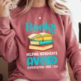 Sarcastic Books Anti Social Introvert Book Conversation Comfort Colors Sweatshirt Crimson