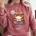 Sarcastic Loner Introvert Not a Friendly Do Not Touchs Comfort Colors Sweatshirt Crimson