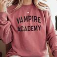 Sarcastic VAMPIRE ACADEMY Introvert Anti Social Comfort Colors Sweatshirt Crimson
