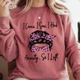 I Came I Saw I Had Anxiety So I Left Messy Bun Introvert Comfort Colors Sweatshirt Crimson I Came I Saw I Had Anxiety So I Left Messy Bun Introvert Comfort Colors Sweatshirt Crimson