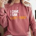 I Came i Saw i Left Early Introvert Comfort Colors Sweatshirt Crimson I Came i Saw i Left Early Introvert Comfort Colors Sweatshirt Crimson