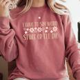 I Have To Say Weird Stuff Or I'Ll Die Weird Introvert Humor Comfort Colors Sweatshirt Crimson