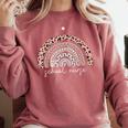 School Nurse Appreciation Rainbow Graduation Medical Nursing Comfort Colors Sweatshirt Crimson