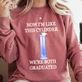 Science Joke Chemistry College High School Graduation Comfort Colors Sweatshirt Crimson