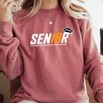 Senior 18 High School Graduation Eighteen Year Old Grad Comfort Colors Sweatshirt Crimson