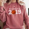 Senior 2019 Basketball Shirt Graduation Class Of 2019 Stars Comfort Colors Sweatshirt Crimson