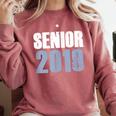 Senior 2019 Shirt Graduation Class Back To School Tee Comfort Colors Sweatshirt Crimson