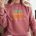 Senior 2022 Shirt Class Of 2022 Retro Graduation Grad Comfort Colors Sweatshirt Crimson