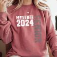 Senior 2024 Class Of 2024 Seniors Graduation 2024 Senior 24 Comfort Colors Sweatshirt Crimson