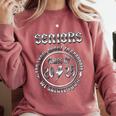 Senior 2025 Classic Rock Graduation We Salute You Comfort Colors Sweatshirt Crimson