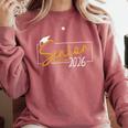 Senior 2026 Class Of 2026 Seniors Graduation School Senior Comfort Colors Sweatshirt Crimson