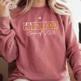 Senior 2026 Graduation My Last First Day Of Class Of 2026 Comfort Colors Sweatshirt Crimson