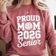 Senior 2026 Volleyball Mom High School Graduation Outfit Comfort Colors Sweatshirt Crimson