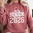 Senior 2026 Wrestling Class Of 2026 Wrestler Graduation Comfort Colors Sweatshirt Crimson