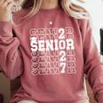 Senior 2027 Class Of 2027 Graduation Senior Grad 2027 Comfort Colors Sweatshirt Crimson