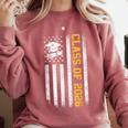 Senior 26 Class Of 2026 American Flag Graduation 2026 Comfort Colors Sweatshirt Crimson