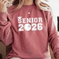 Senior Bowling Class Of 2026 Graduation School Graduate Comfort Colors Sweatshirt Crimson
