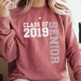 Senior Class Of 2019 19 High School Graduation Tee Comfort Colors Sweatshirt Crimson