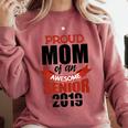 Senior Class Of 2019 Tshirt Graduation Awesome Mom Comfort Colors Sweatshirt Crimson