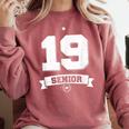 Senior Class Of 2019 Graduation School College Comfort Colors Sweatshirt Crimson