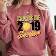 Senior Class Of 2019 Tshirt Graduation School Volleyball Comfort Colors Sweatshirt Crimson