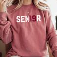 Senior Class Of 2019 Graduation Shirt Graduate Comfort Colors Sweatshirt Crimson