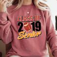 Senior Class Of 2019 Tshirt Graduation Students Football Comfort Colors Sweatshirt Crimson