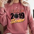 Senior Class Of 2019 Tshirt Graduation Students Hockey Comfort Colors Sweatshirt Crimson