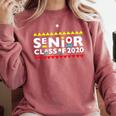 Senior Class Of 2020 90s TV Graduation For Grad Comfort Colors Sweatshirt Crimson