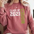 Senior Class Of 2021 Cousin Graduation Comfort Colors Sweatshirt Crimson