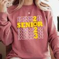 Senior Class Of 2023 Sunflower Graduation Seniors 23 Comfort Colors Sweatshirt Crimson