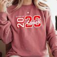 Senior Class Of 2026 Graduation Back To School Senior 26 Comfort Colors Sweatshirt Crimson