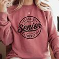 Senior Class Of 2027 Graduation 2027 Senior 2027 Comfort Colors Sweatshirt Crimson