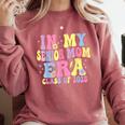 In My Senior Era Mom Class Of 2025 Senior 2025 Graduation Comfort Colors Sweatshirt Crimson