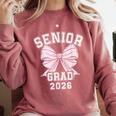 Senior Grad 2026 Class Of 2026 Senior Graduation 2026 Comfort Colors Sweatshirt Crimson